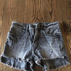 Express black cut off jean shorts